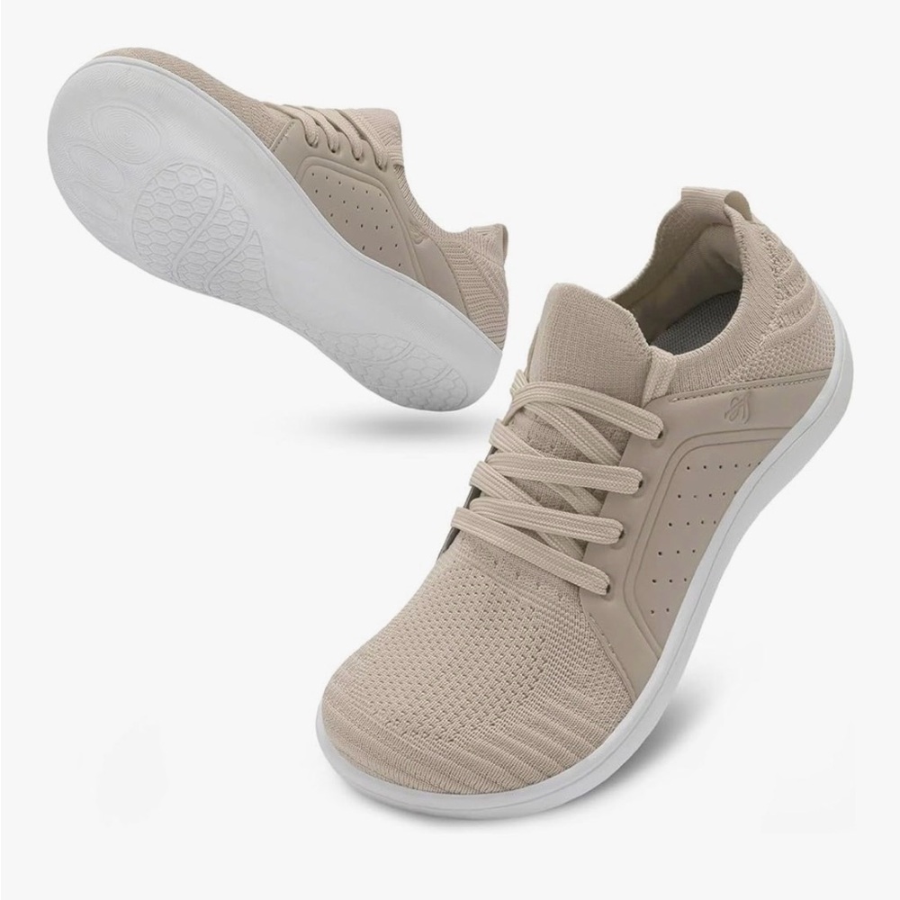 LeIsfIt Womens Walking Shoes Wide Toe Barefoot Shoes Sneakers-Size 40